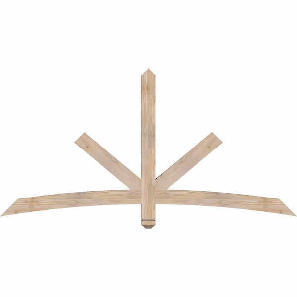 Ekena Millwork Alberta Smooth Timber Gable Bracket, Douglas Fir, 72"W x 36"H x 3 1/2"D x 3 1/2"F, 12/12 Pitch GBW072X36X0404ALB00SDF - main